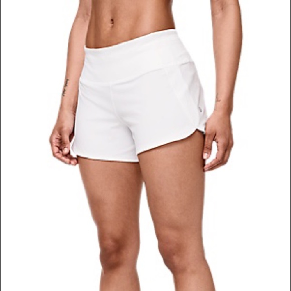 WHITE LULU RUN TIMES SHORT II 4” SHORTS